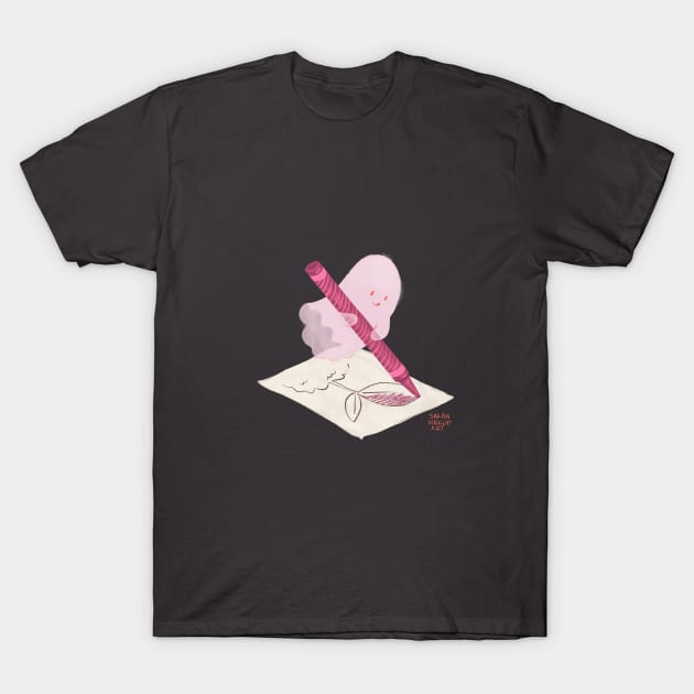 Coloring Book Ghost T-Shirt by SarahWrightArt